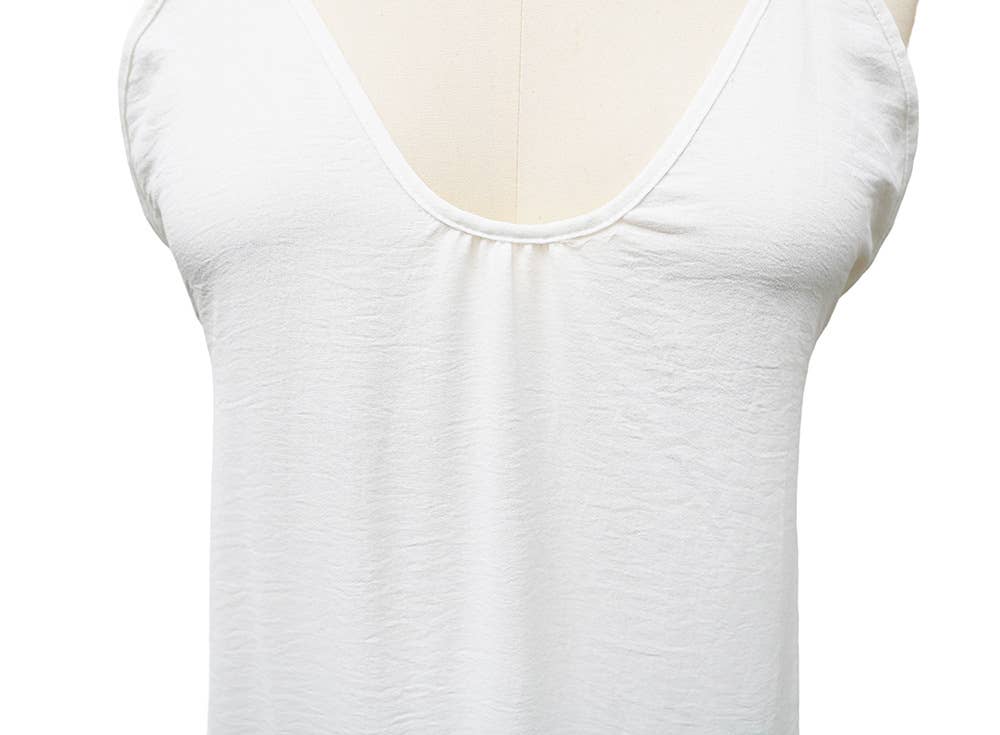 Beach Casual V-Neck Back Cross Backless Cami Maxi Dress