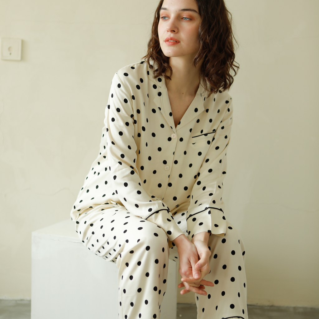 Classic Polka Dot Pajama Set