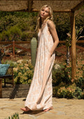 Ultra Bohemian Spaghetti Strap V Neck Maxi Dress
