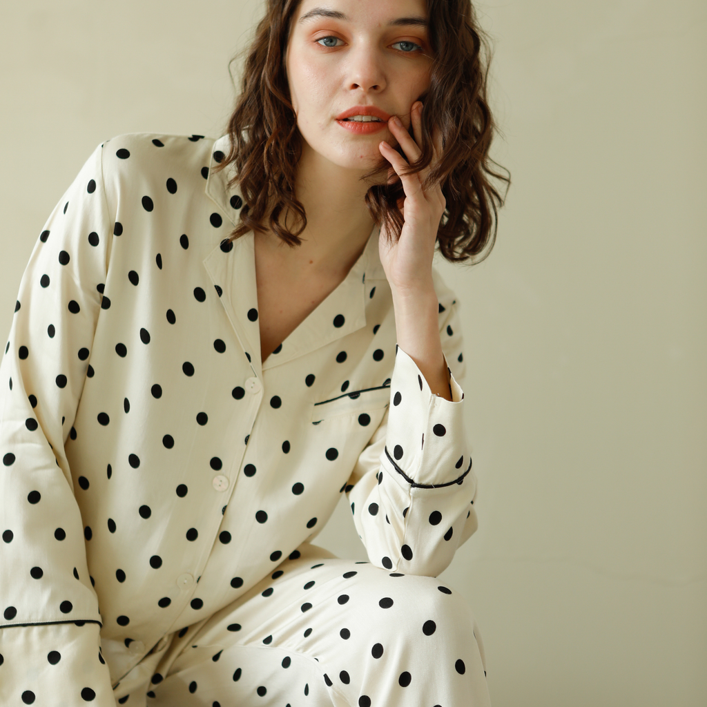 Classic Polka Dot Pajama Set