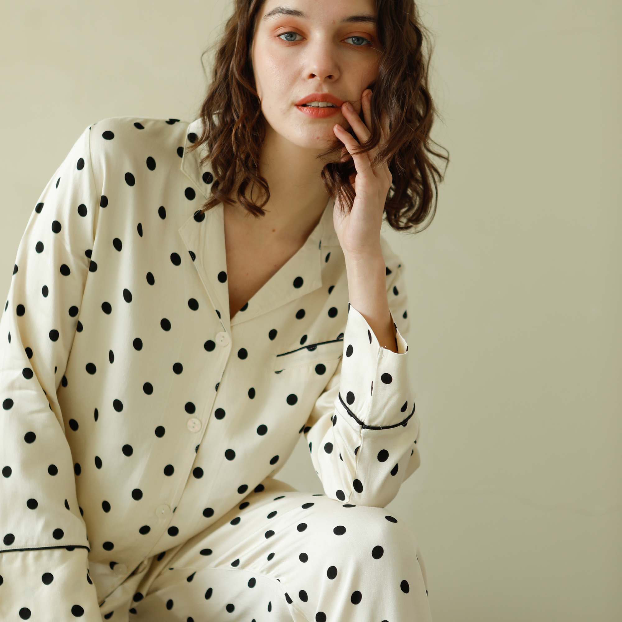 Classic Polka Dot Pajama Set