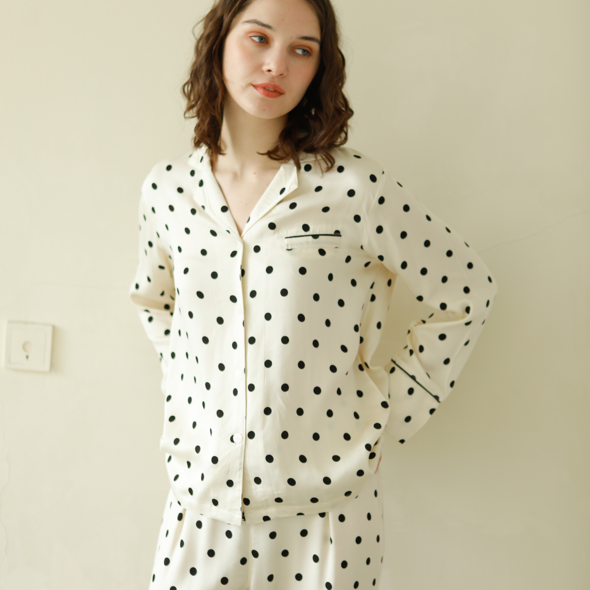 Classic Polka Dot Pajama Set